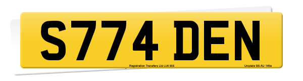 Registration number S774 DEN